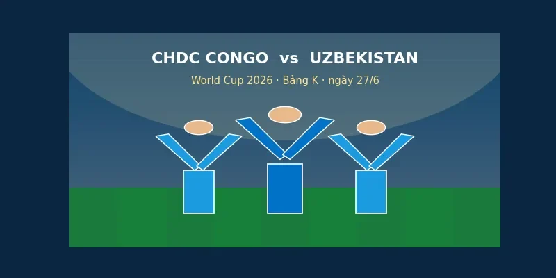 Soi kèo CHDC Congo vs Uzbekistan ngày 27/6 World Cup 2026